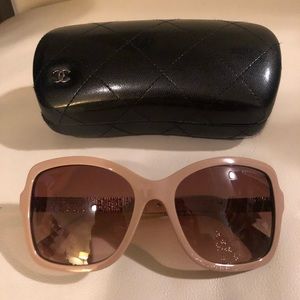 Chanel square taupe fashion sunglasses